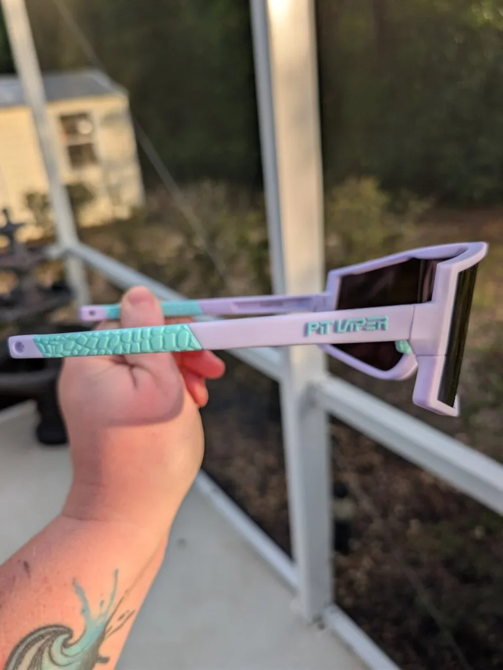Authentic Pit Viper The Moontower Try-Hard Sunglasses Mirror Lens Blocks UVA/B